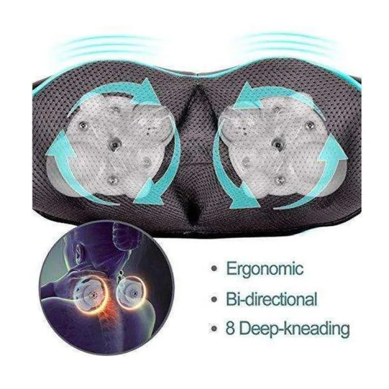 Deep Kneading Shiatsu Massager With Heat