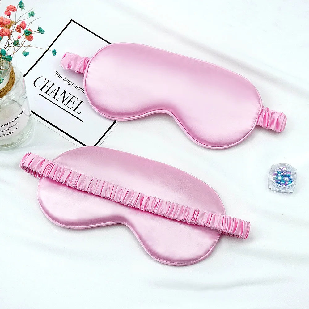 Imitated Silk Eye Patch Shading Sleep Eye Mask Eyepatch Travel Relax Cover