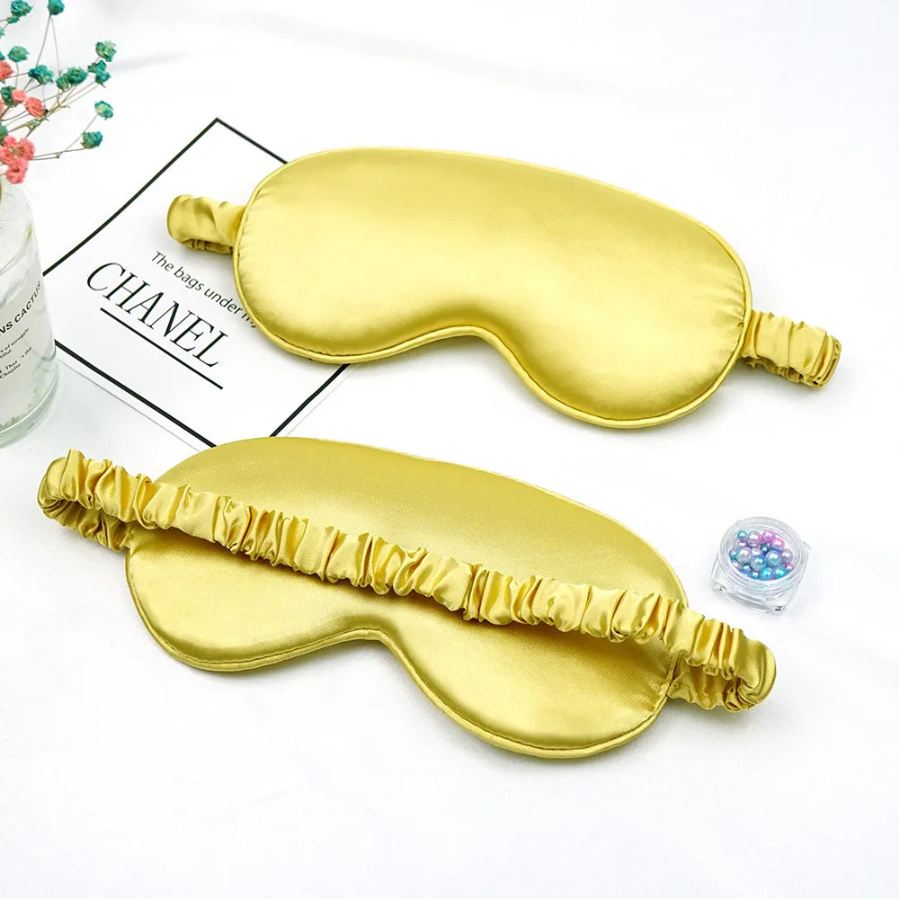 Imitated Silk Eye Patch Shading Sleep Eye Mask Eyepatch Travel Relax Cover