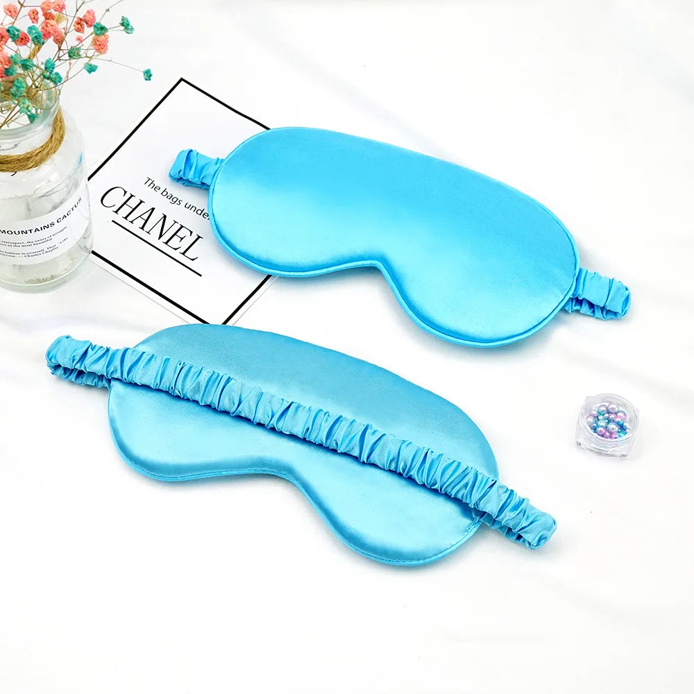 Imitated Silk Eye Patch Shading Sleep Eye Mask Eyepatch Travel Relax Cover