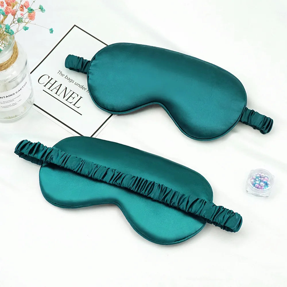 Imitated Silk Eye Patch Shading Sleep Eye Mask Eyepatch Travel Relax Cover