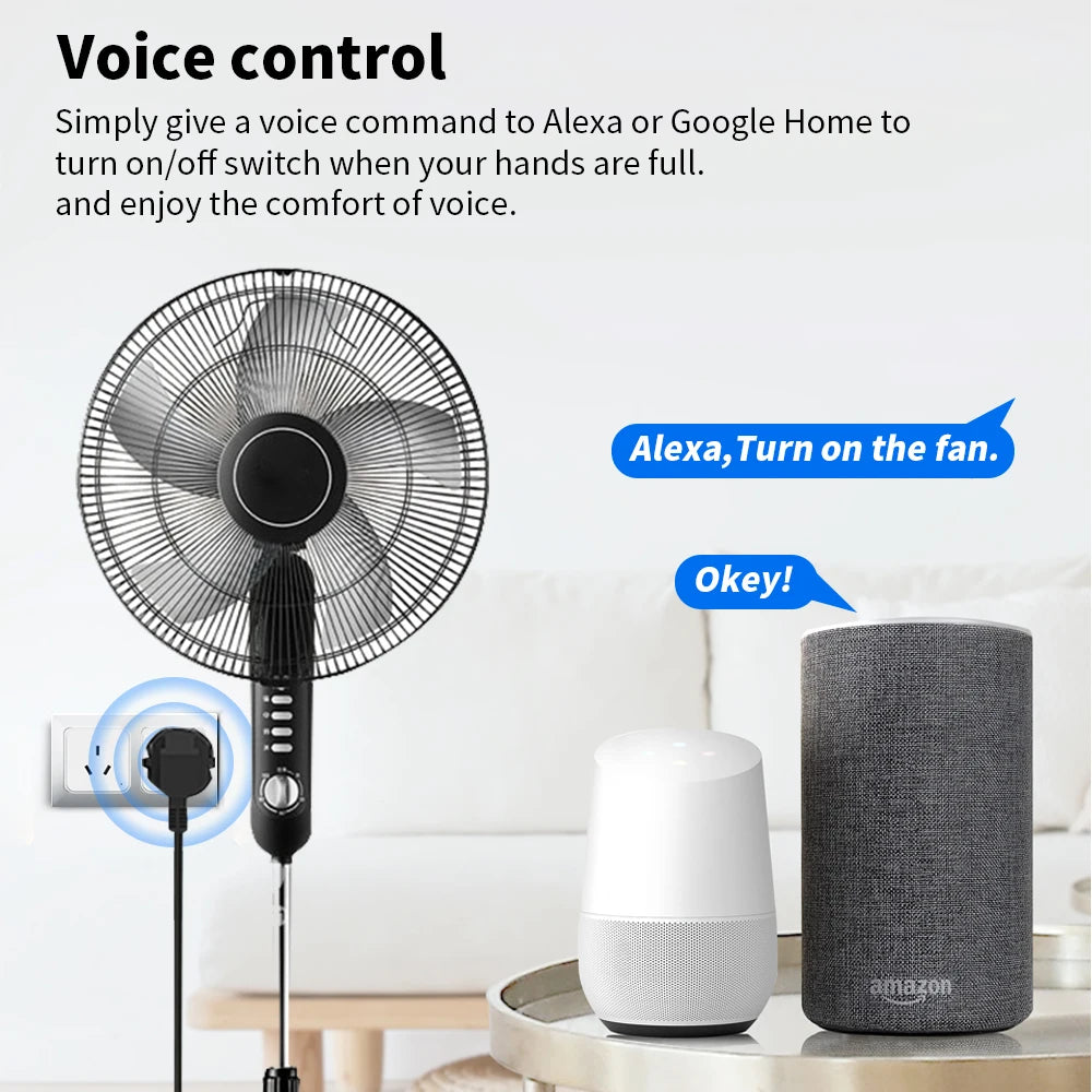 SIXWGH Zigbee Smart Socket AU Plug Adapter Tuya Smart Life App Wireless