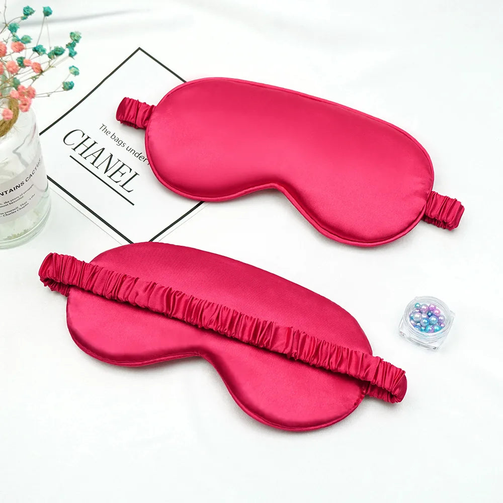 Imitated Silk Eye Patch Shading Sleep Eye Mask Eyepatch Travel Relax Cover