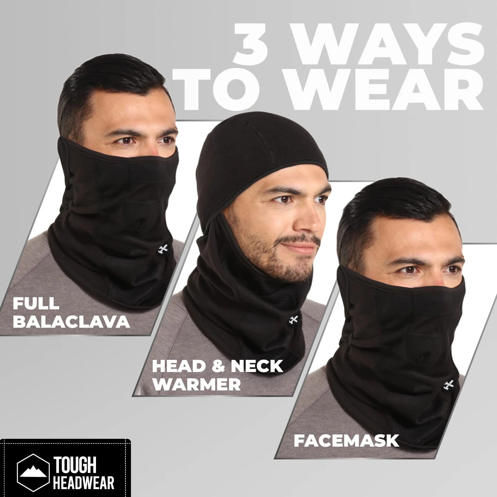 Tough Headwear Full Face Mask for Cold Weather,Mens Balaclava Face Warmer