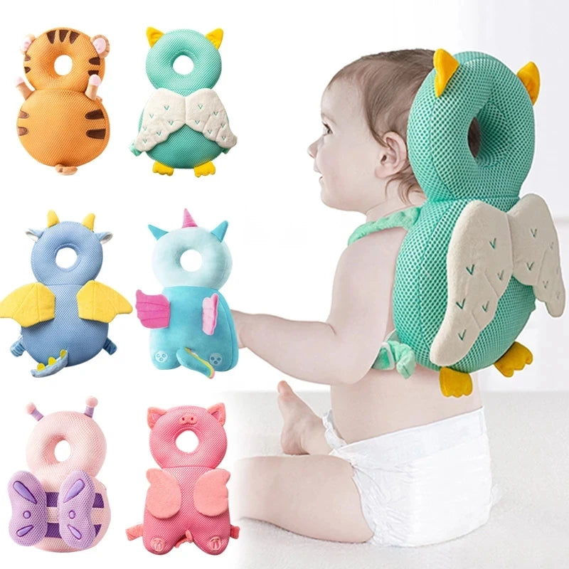 Baby Head Protector Backpack Pillow For Kids 1-3 Y Toddler Children Soft PP Cotton