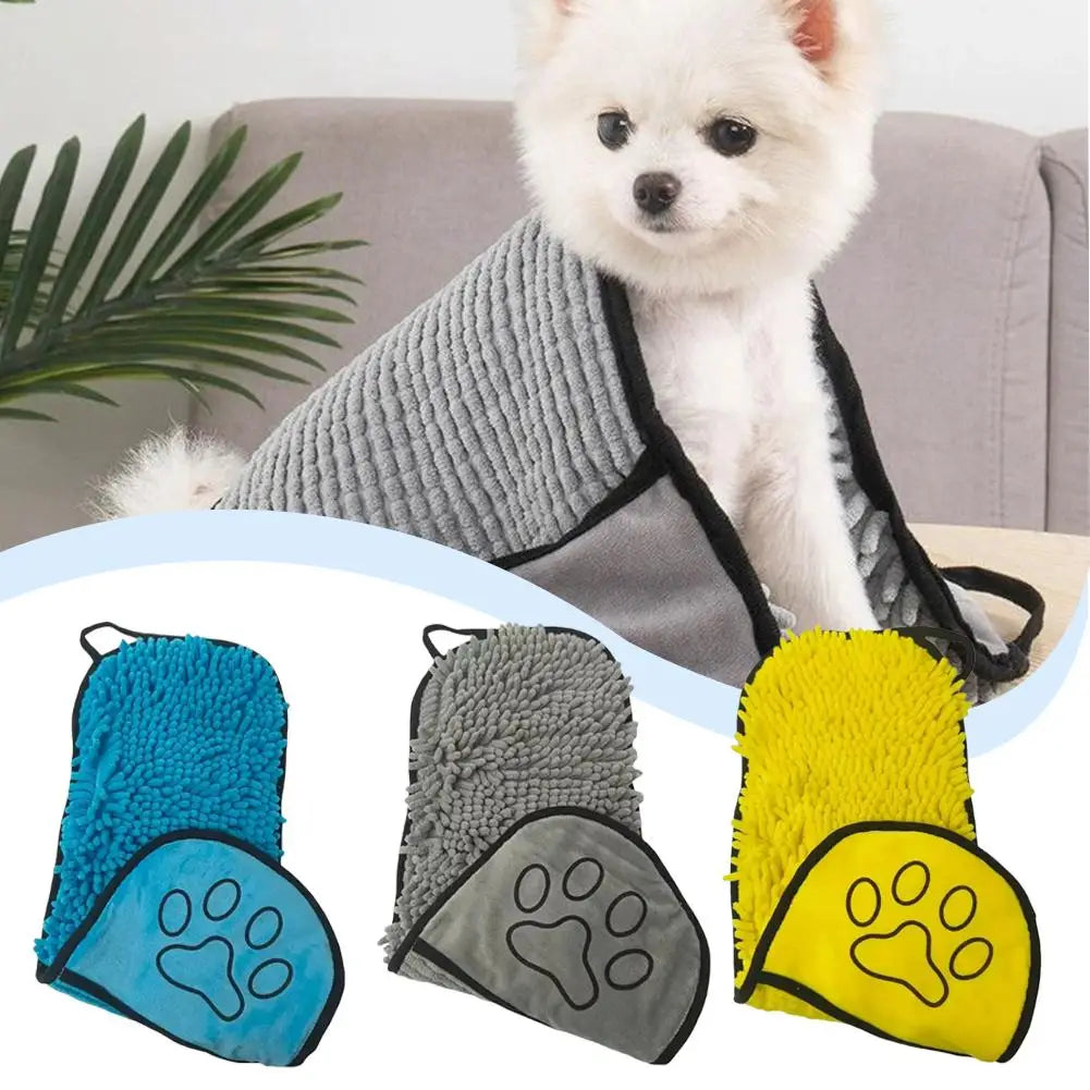Pet Absorbent Towel Quick Drying Soft For Cat Dog Home Grooming Use Gentle