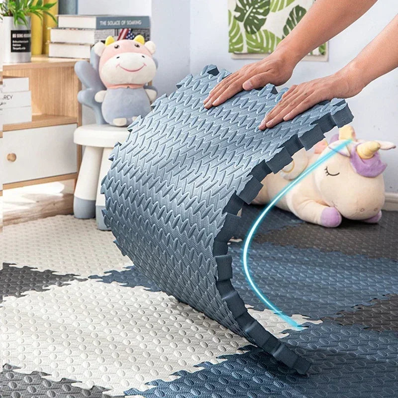 Non-Toxic Baby Play Mat, Interlocking Soft Foam Floor Mats for Kids' Play Area