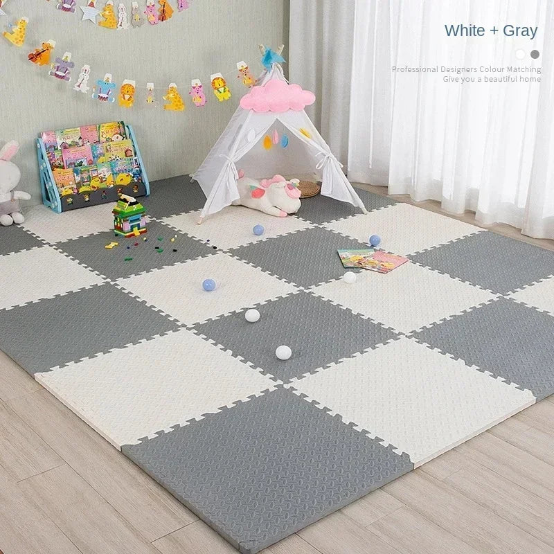Non-Toxic Baby Play Mat, Interlocking Soft Foam Floor Mats for Kids' Play Area
