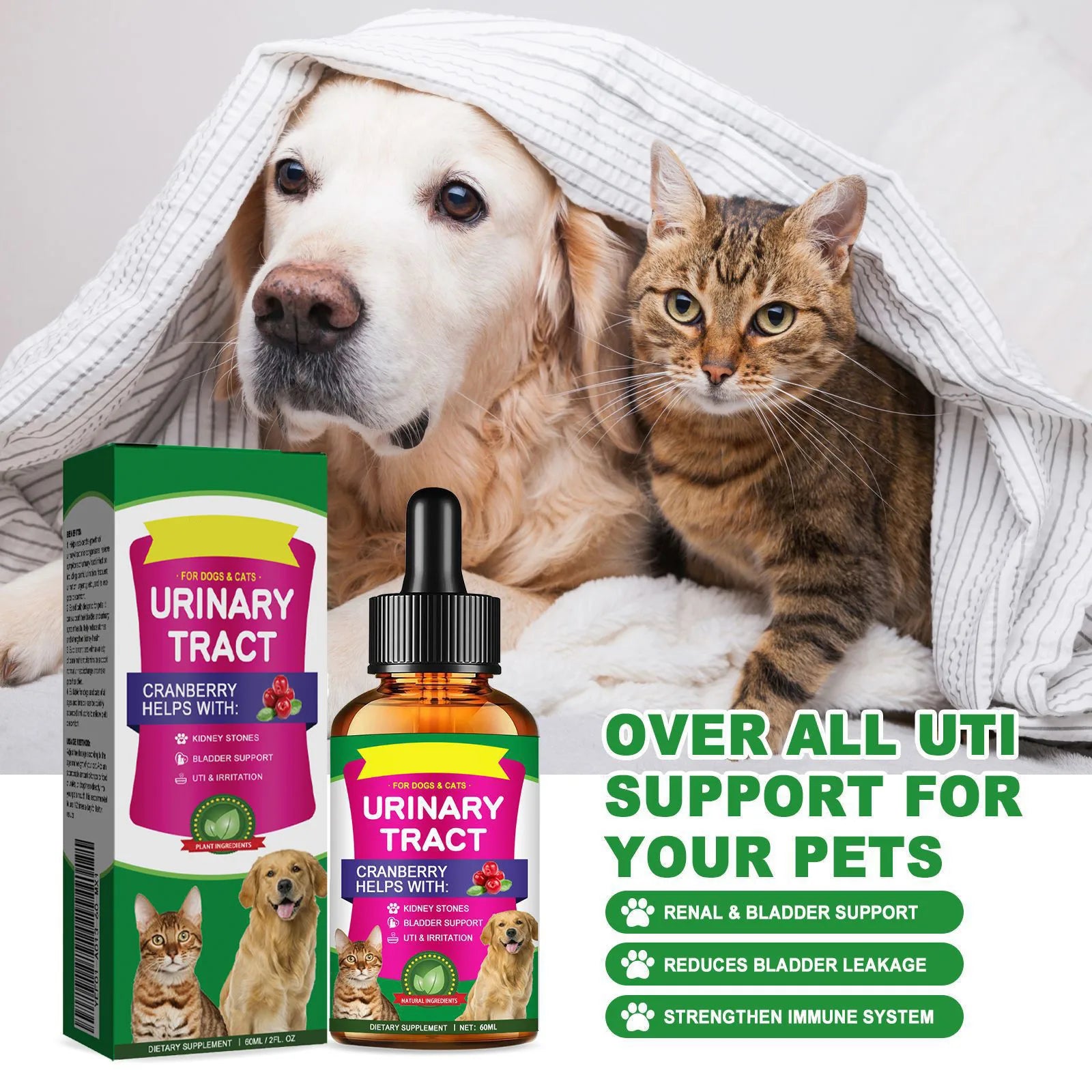 Pet Care Drops specially formulated for cats and dogs