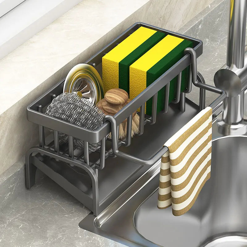 Kitchen Shelf Cleaning Cloth Storage Draining Rack Household Detergent