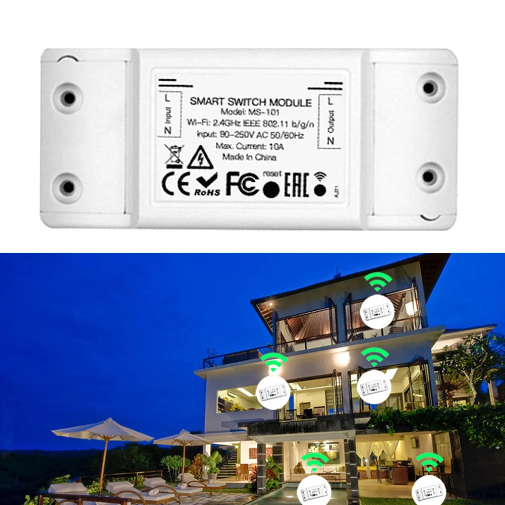 Smart WiFi Switch for Lights and Appliances Timer Functionality Manage