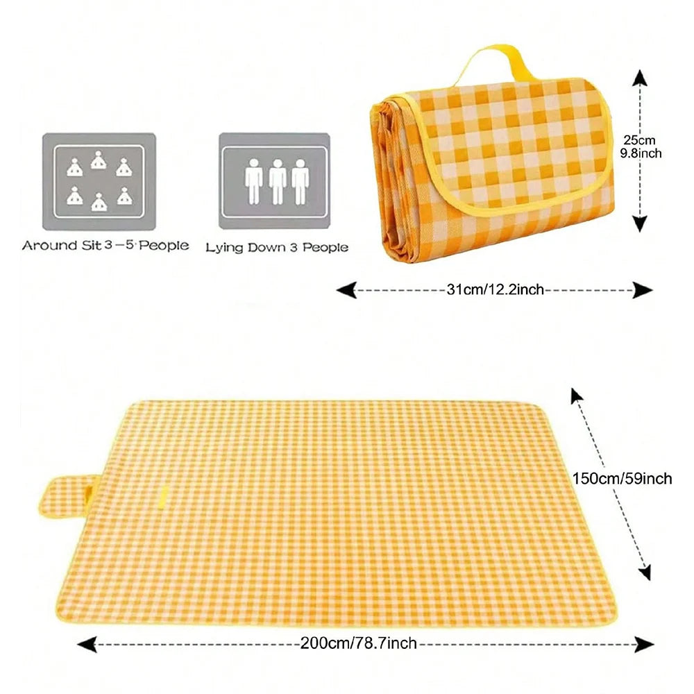 Picnic Blanket Beach Mat Extra 150x200cm Sandproof Waterproof
