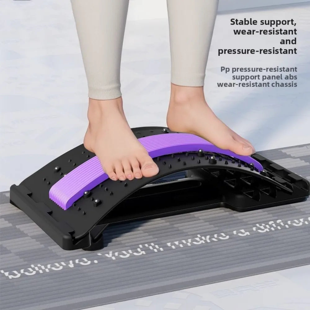 Back Massager Stretch Lumbar Support Relaxation Spine Pain Relief Vertebral