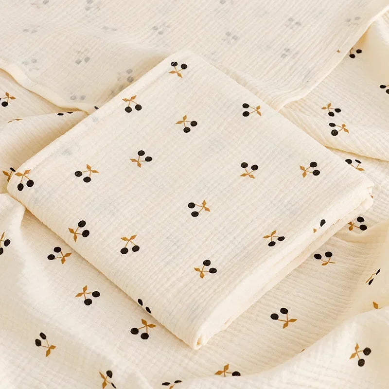 Baby Blanket Newborn Muslin Swaddle 2 Layer Cotton Bath Towel Summer Stroller