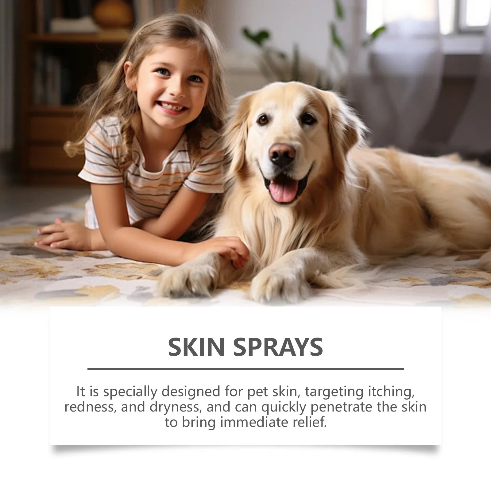 Pet Skin Care Spray Relieve Itching Reduce Redness Antipruritic Improve