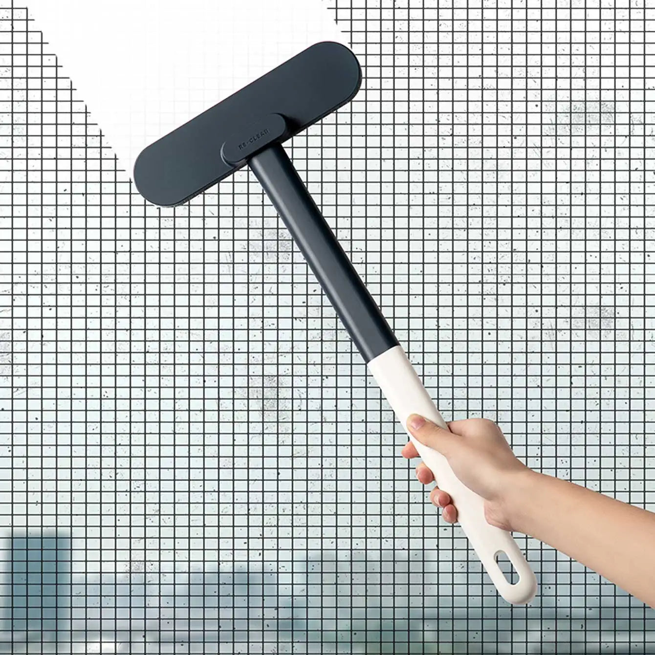 1 multifunctional long handled window brush, wet and dry dual-usecleaning