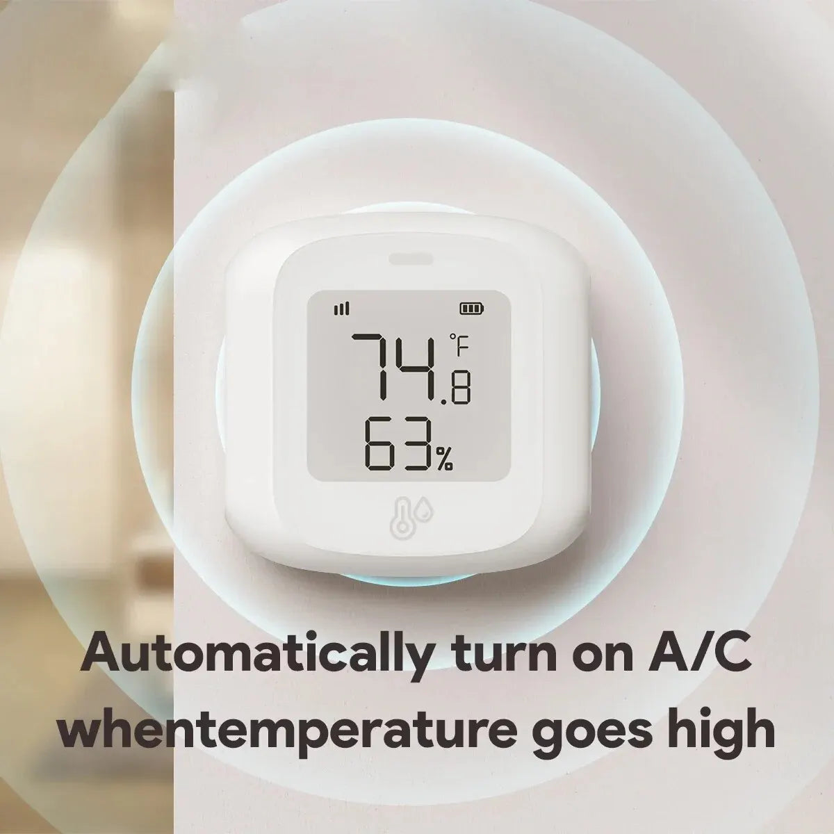 Smart WiFi/Zigbee Temperature and Humidity Sensor Indoor
