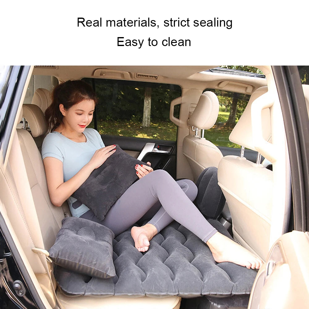 Car Air Inflatable Travel Mattress Bed Universal for Back Seat Multi functional