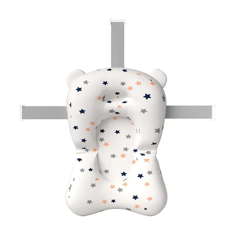 Baby Bath Support Pad Foldable Floating Seat Adjustable Newborn Bathing Cushion