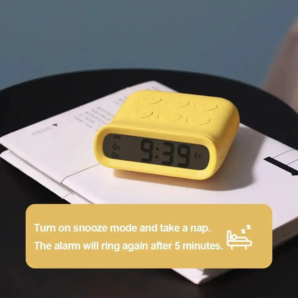 Gifts Creative Small Alarm Clock Battery Powered Plastic Alarm Clock Portable