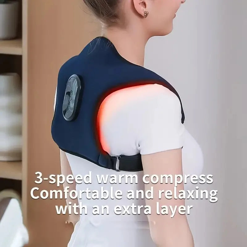 A multifunctional back and shoulder massager，HaveUSBChargin Vibration