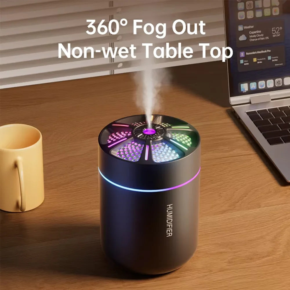 Portable USB Mini Humidifier for Home Bedroom and Car