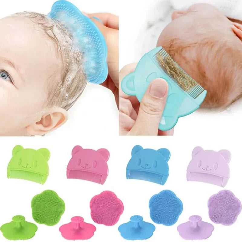 Baby Care Accessories Fetal Head Fat Comb Infant Bathing Soft Comb Newborn