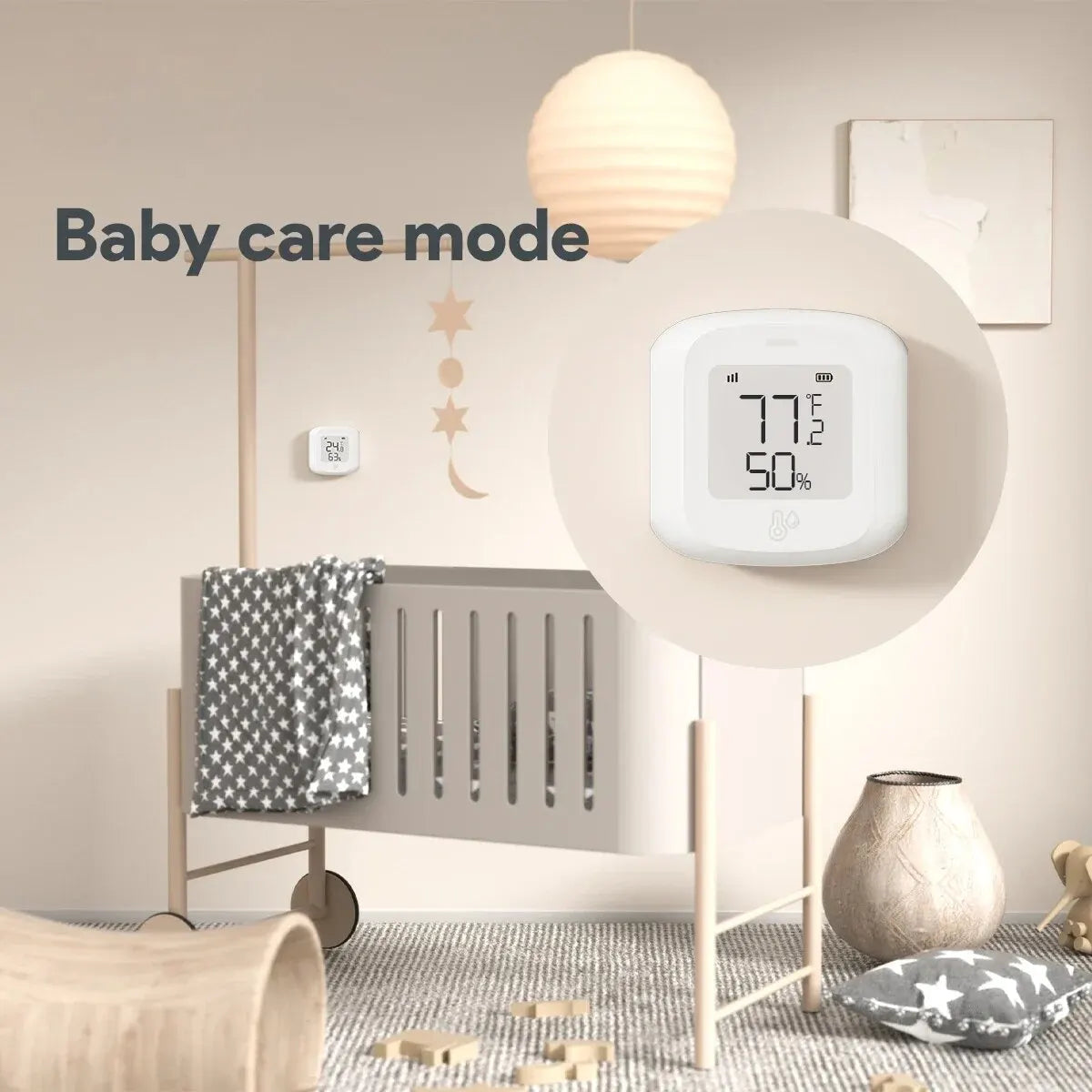 Smart WiFi/Zigbee Temperature and Humidity Sensor Indoor