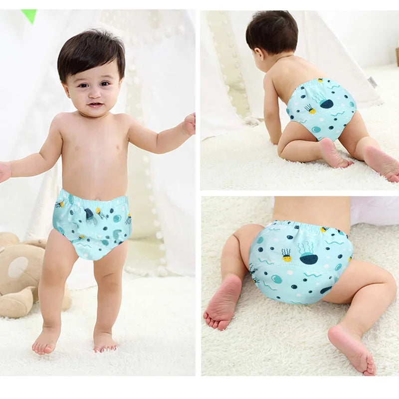 Baby Reusable Diapers Panties Potty Training Pants For Children Ecological