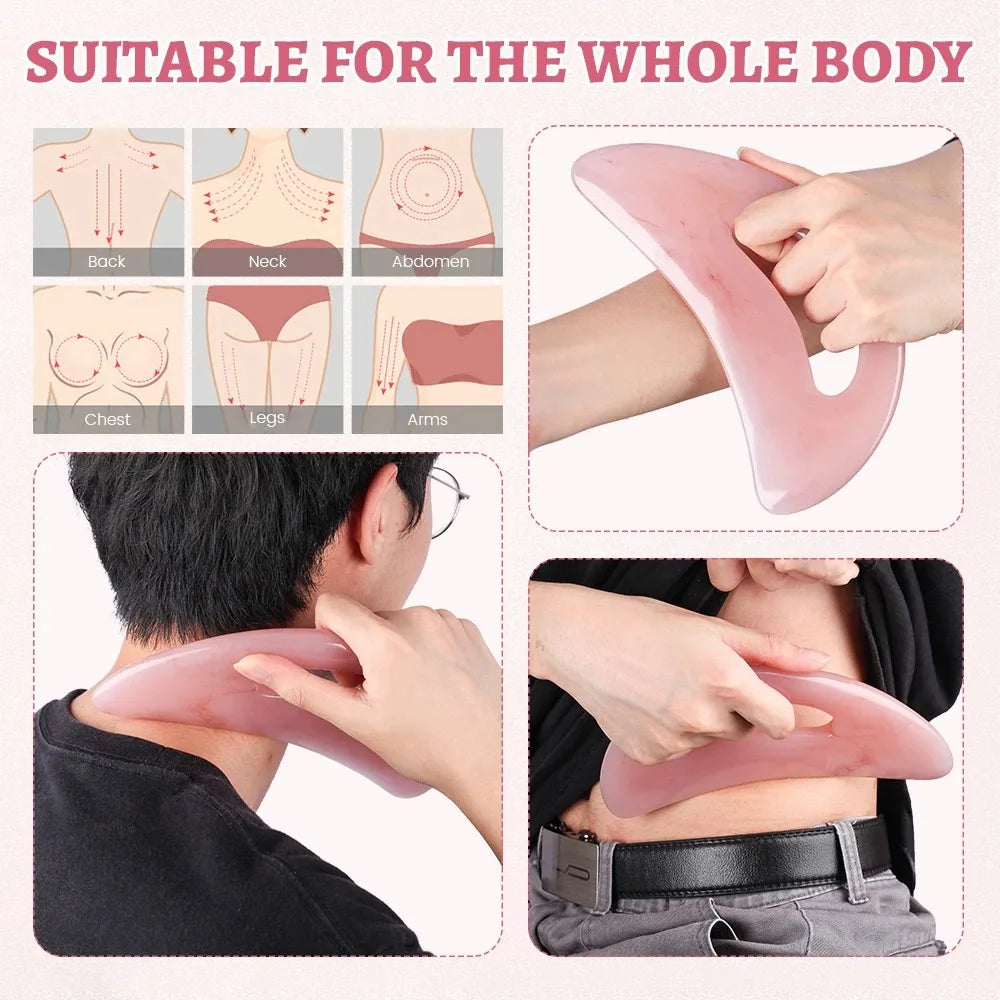 Gua sha massage tool neck back massager body leg foot guasha scraping