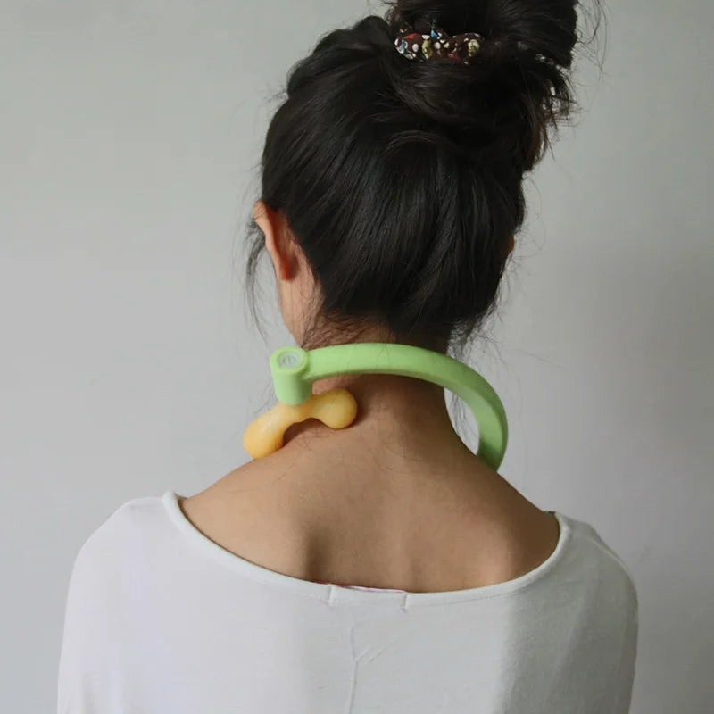 Back Massager Tool Neck Self Muscle Pressure Relieve Stick Manual Massage