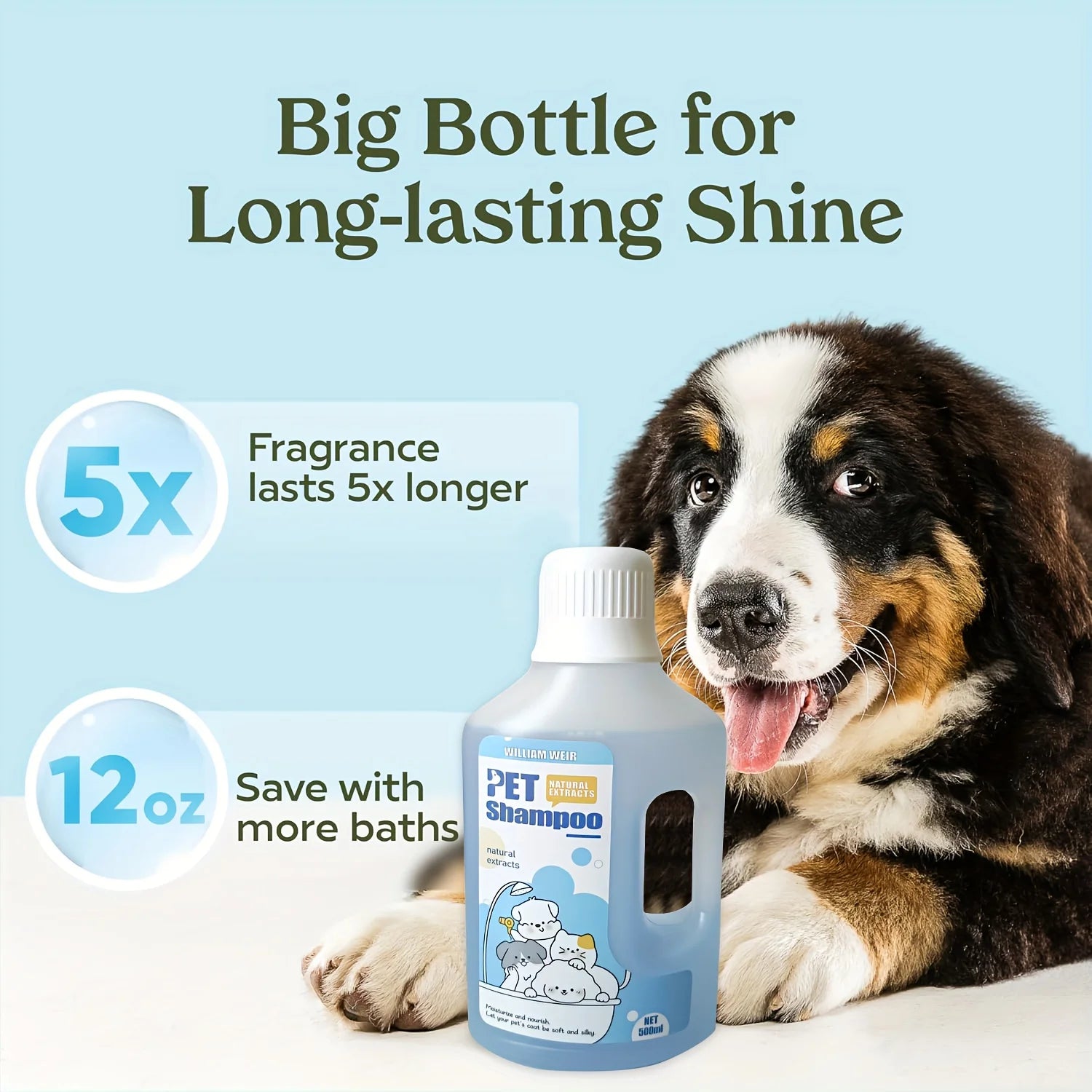 Pet Bath Gel,Pet Shampoo,Cat and Dog Bath Gel,Gentle Soothing Formula,Suitable