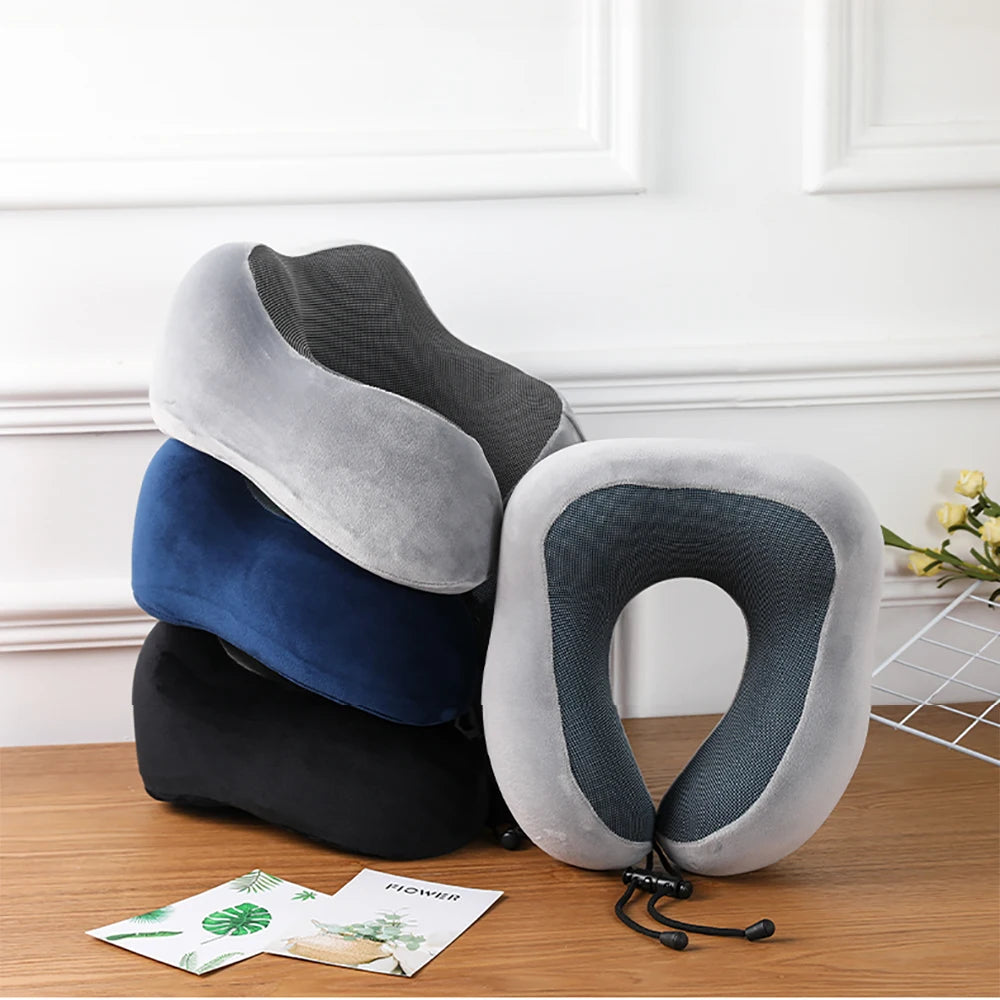 Soft Travel Pillow U Shaped Travel Healthcare Memory Foam Neck Cervical