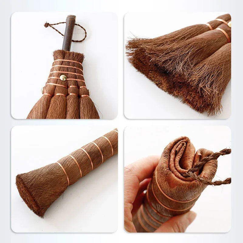 Natural Household Cleaning Broom, Coconut Palm, Silk Cup, Tea Set Brush