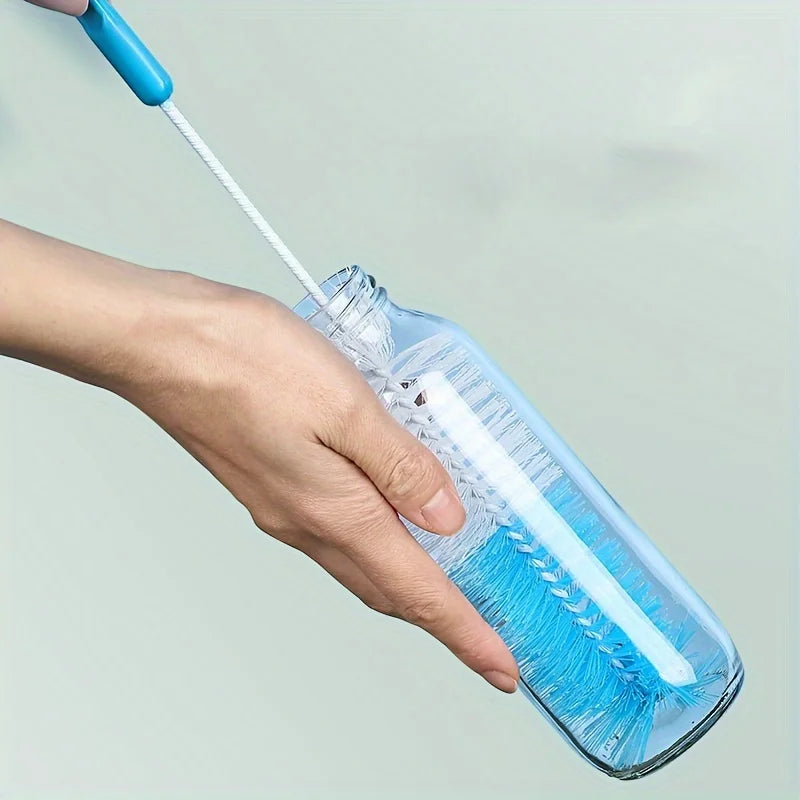 Long Handle Cup Brush,Kitchen Glass Bottle Cleaning Brush,Milk Bottle Tea Cup