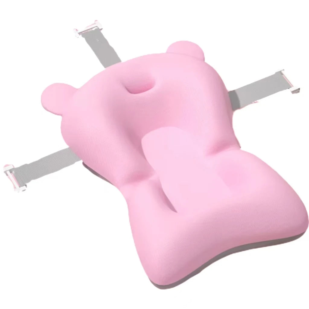 Baby Bath Support Pad Foldable Floating Seat Adjustable Newborn Bathing Cushion