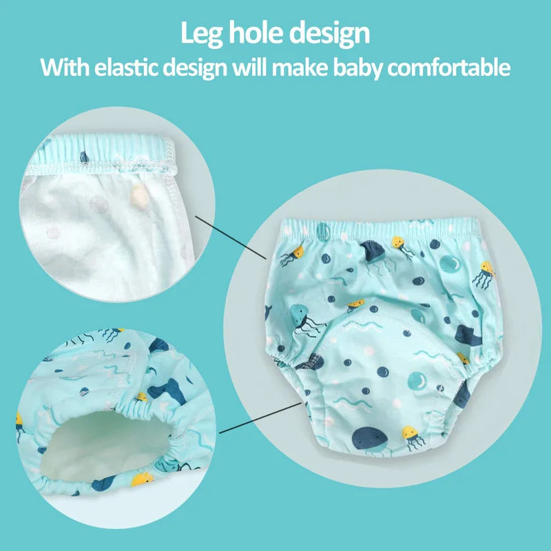 Baby Reusable Diapers Panties Potty Training Pants For Children Ecological