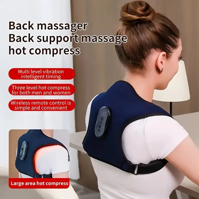 A multifunctional back and shoulder massager，HaveUSBChargin Vibration