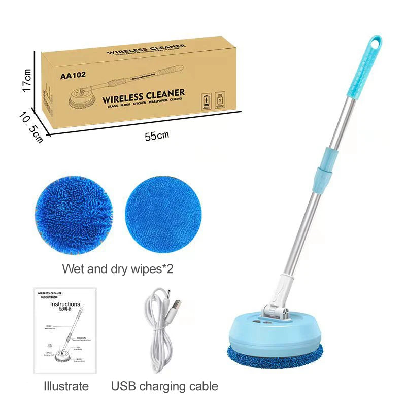 Electric Mop Cleaning Machine Automatic 2 in 1 Wet & Dry Home Cleaner Car