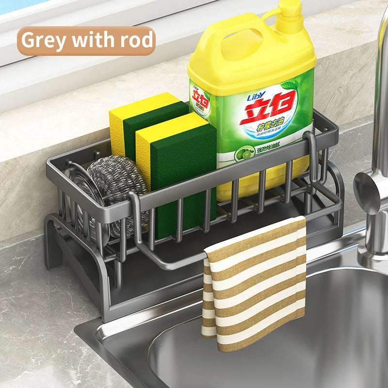 Kitchen Shelf Cleaning Cloth Storage Draining Rack Household Detergent