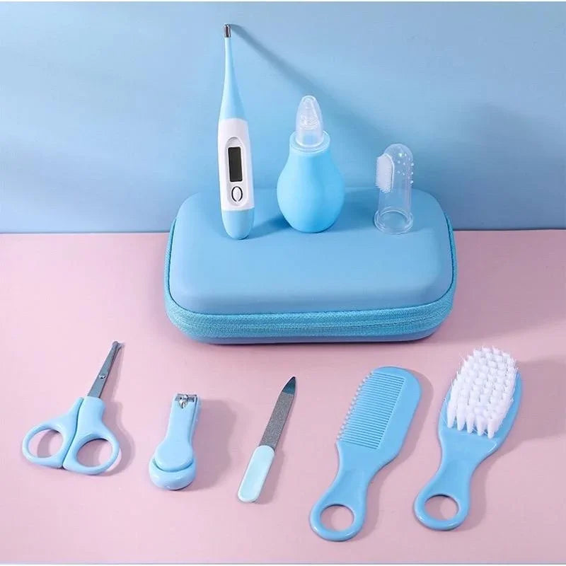 Baby Care Kit (8PCS) - Hospital-Grade Nail Clippers, Soft Brush, Safety Nasal