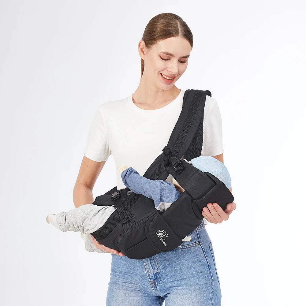 Baby Sling Carrier, 4-in-1 Ergonomic Baby Backpack Carrier, Easily Adjustable Baby