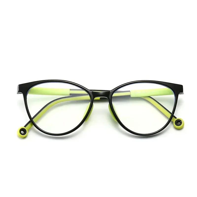 Blue Light Blocking Glasses for Kids Computer Glasses TR90 Frame Clear Lens