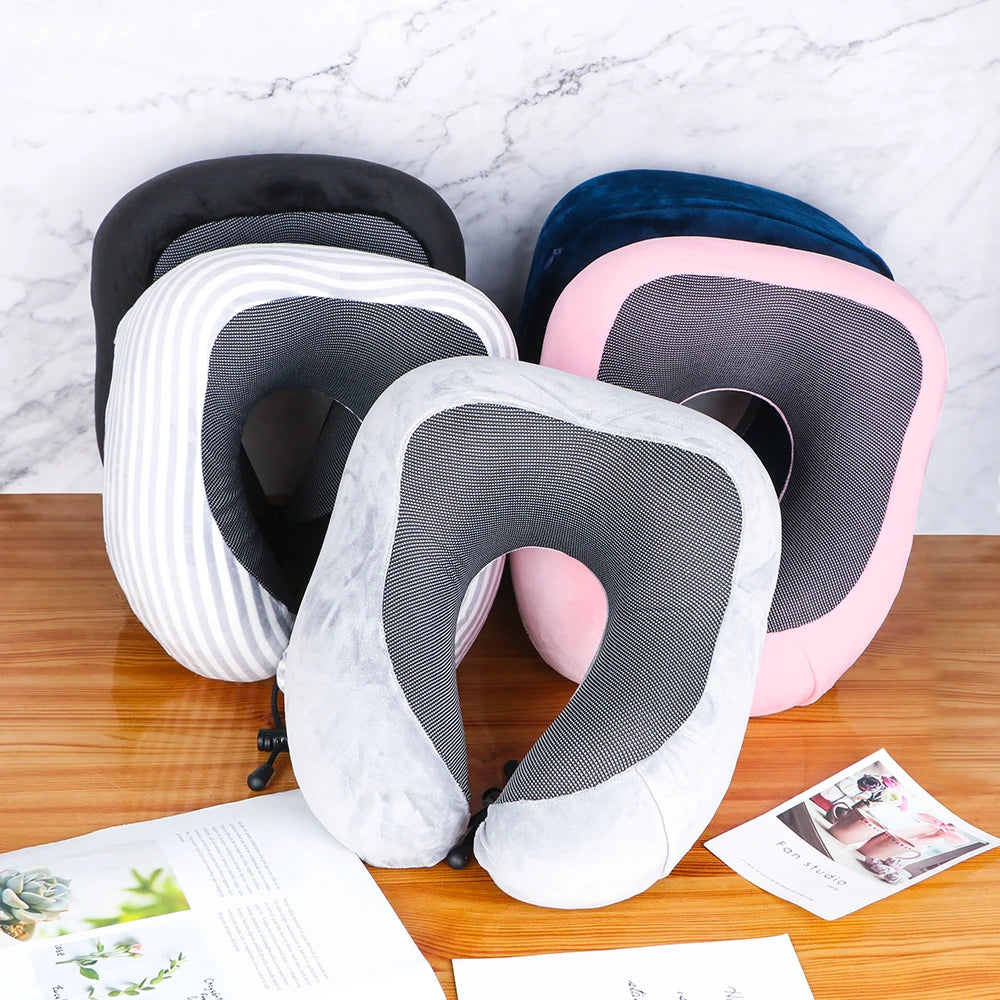 Soft Travel Pillow U Shaped Travel Healthcare Memory Foam Neck Cervical