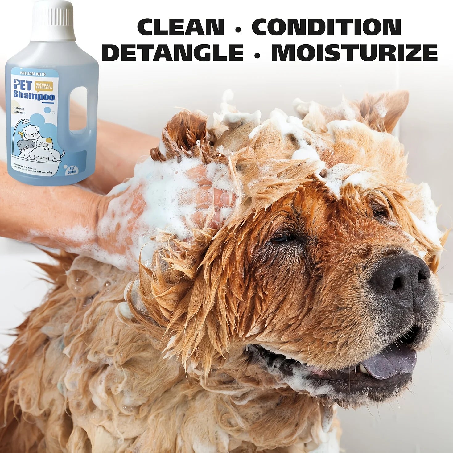Pet Bath Gel,Pet Shampoo,Cat and Dog Bath Gel,Gentle Soothing Formula,Suitable