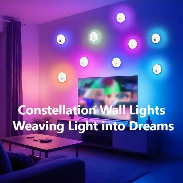 Smart LED Wall  Light, APP Control, Dynamic RGBIC Light with Music Sync
