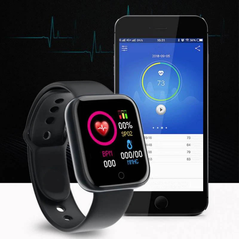 Smart Watch For Women Men Wristwatch Bluetooth Connected Phone Player Music