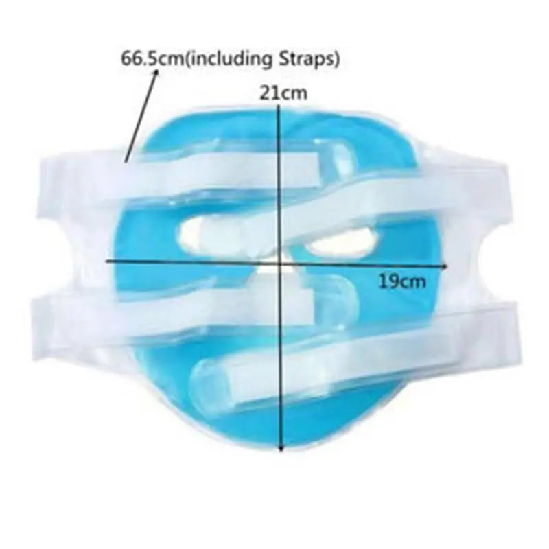 Cold Gel Face Mask Ice Compress Blue Full Face Moisturizing Cold
