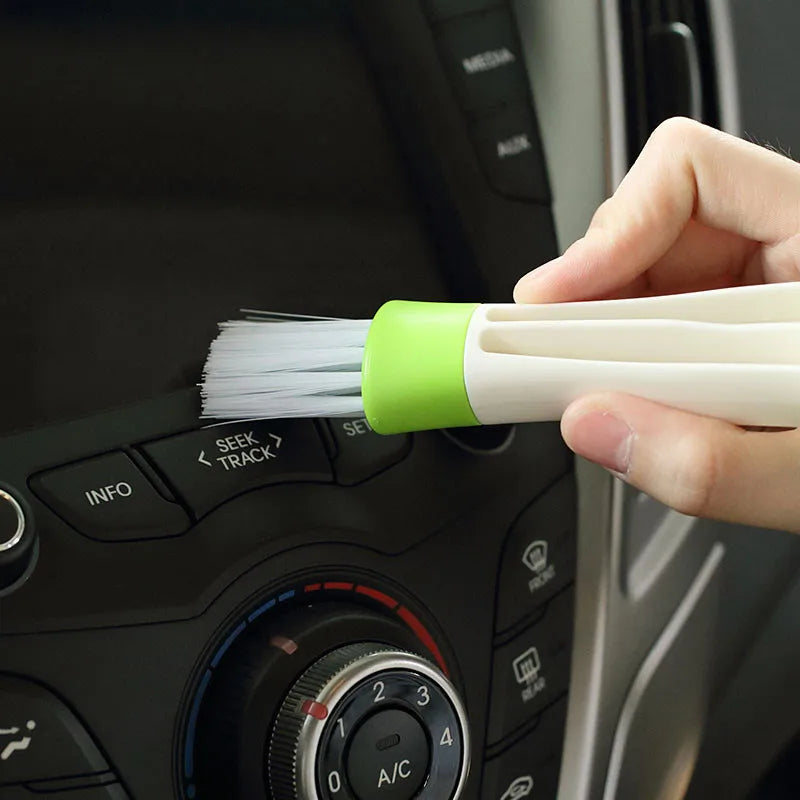 2In1 Car Air-Conditioner Outlet Cleaning Tool Multi-purpose Dust Brush Car Interior