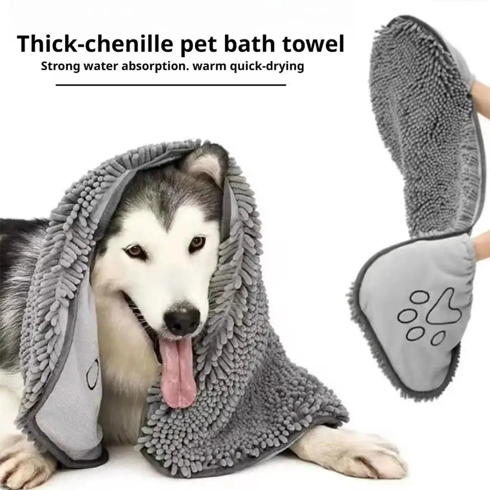 Pet Absorbent Towel Quick Drying Soft For Cat Dog Home Grooming Use Gentle